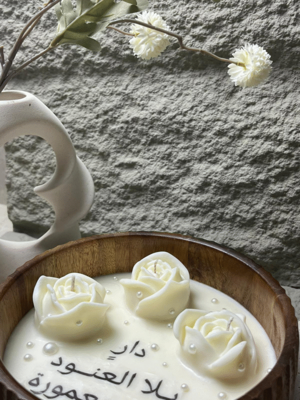 Wooden Decorative Candle - Image 2